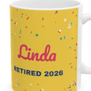 Funny Retirement Mug Personalized with Name, Goodbye Tension Hello Pension, photo 5 of 5