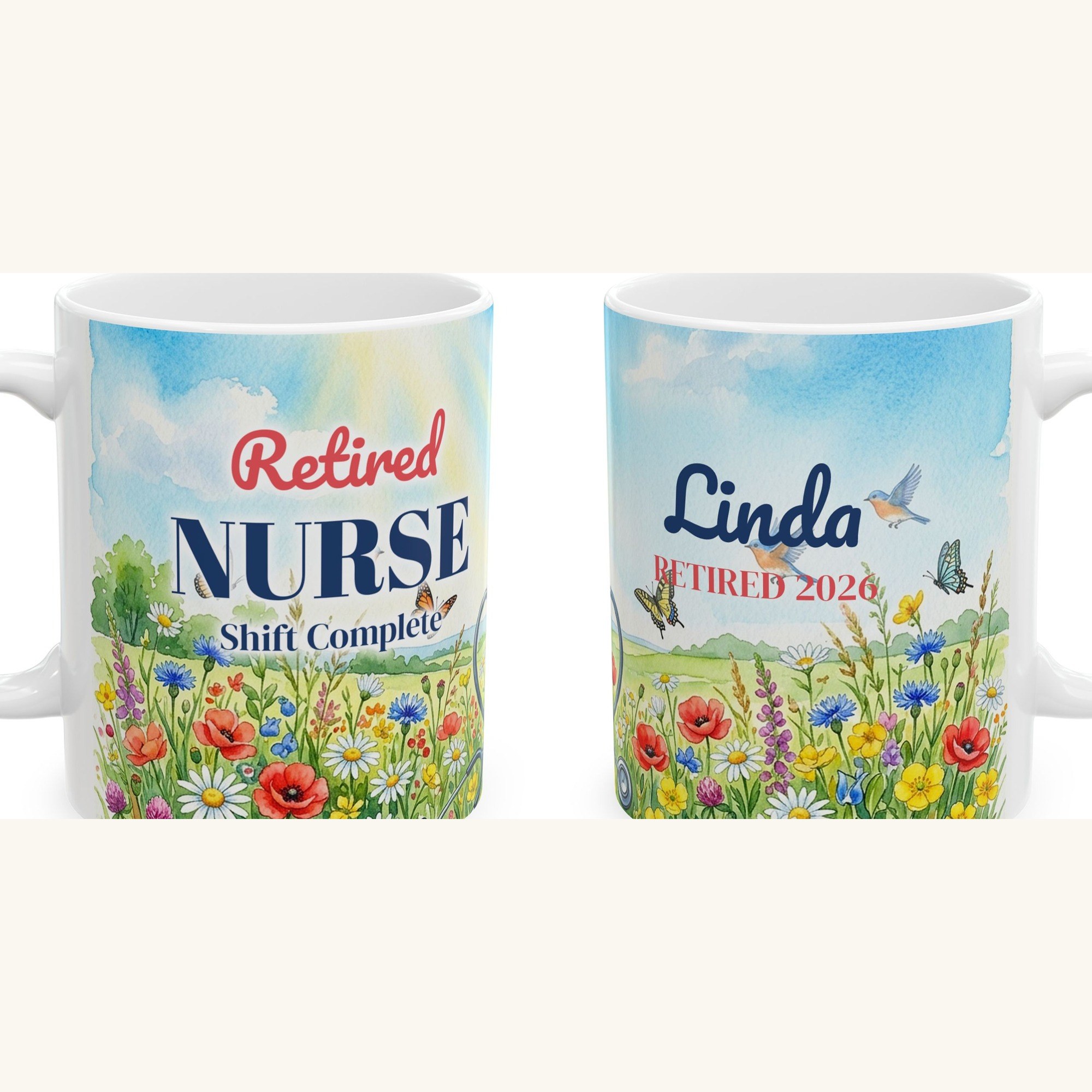 Retired Nurse Mug, Personalized Nurse Retirement Gift, photo 5 of 5
