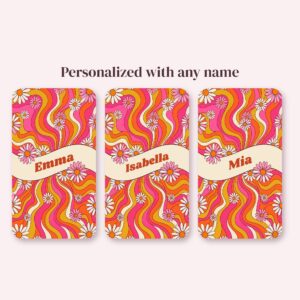 Custom Name 70s Daisy Phone Case, Groovy Ribbon, photo 5 of 5
