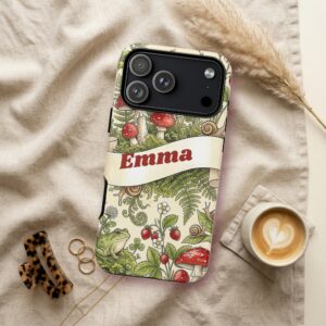 Custom Name Mushroom Frog Phone Case, Cottagecore, photo 3 of 5