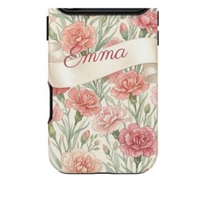 Custom Name January Birth Flower Phone Case, Carnation, photo 4 of 5