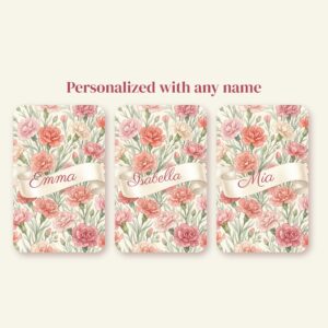 Custom Name January Birth Flower Phone Case, Carnation, photo 5 of 5