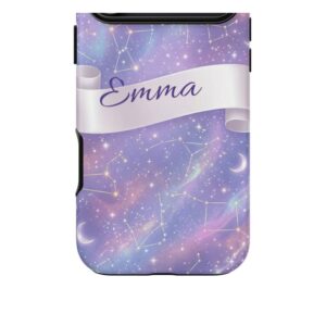 Custom Name Zodiac Constellation Phone Case, Iridescent Night Sky, photo 5 of 5