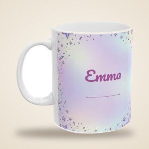 Custom Mug with Your Name, 3D Iridescent Holographic Design, photo 5 of 5