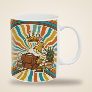 Boss Mug Personalized with Name, Retro 70s Best Boss Ever, photo 4 of 5
