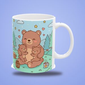 Papa Mug Personalized with Grandkids Names, Papa Bear and Cubs, photo 3 of 5