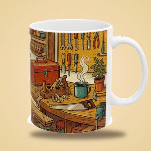 Papa Mug Personalized with Grandkids Names, Vintage Workshop, photo 3 of 5