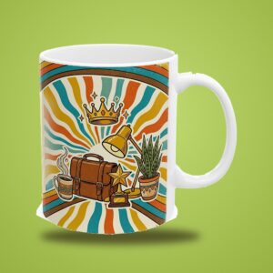 Boss Mug Personalized with Name, Retro 70s Best Boss Ever, photo 3 of 5