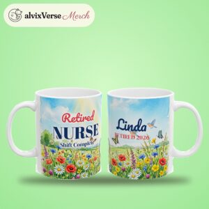 Retired Nurse Mug, Personalized Nurse Retirement Gift, photo 2 of 5