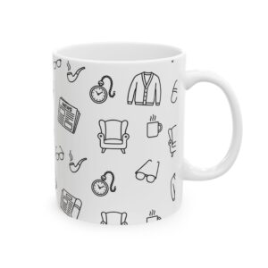 Grandpa Mug Personalized Name, Minimal Line Art Coffee Cup, photo 5 of 5