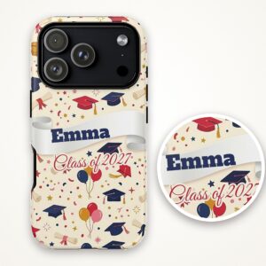 Class of 2027 Phone Case, Custom Name Senior Graduation, photo 4 of 5