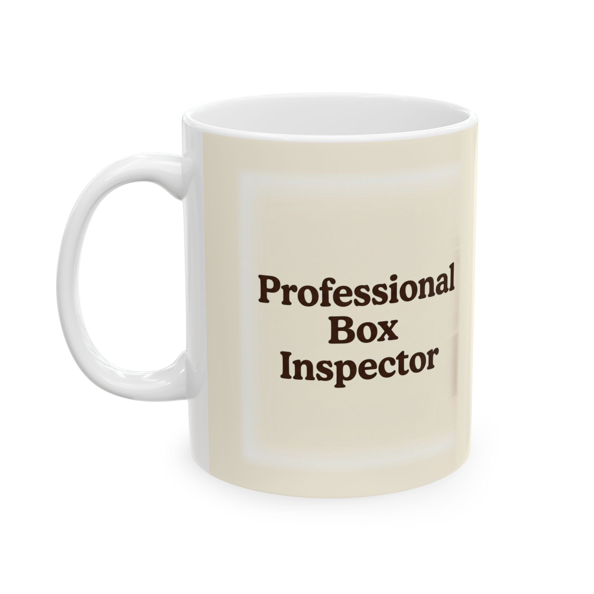 Funny Cat Mug, Professional Box Inspector Coffee Cup, Office Humor Cat Lover Mug - Image 3