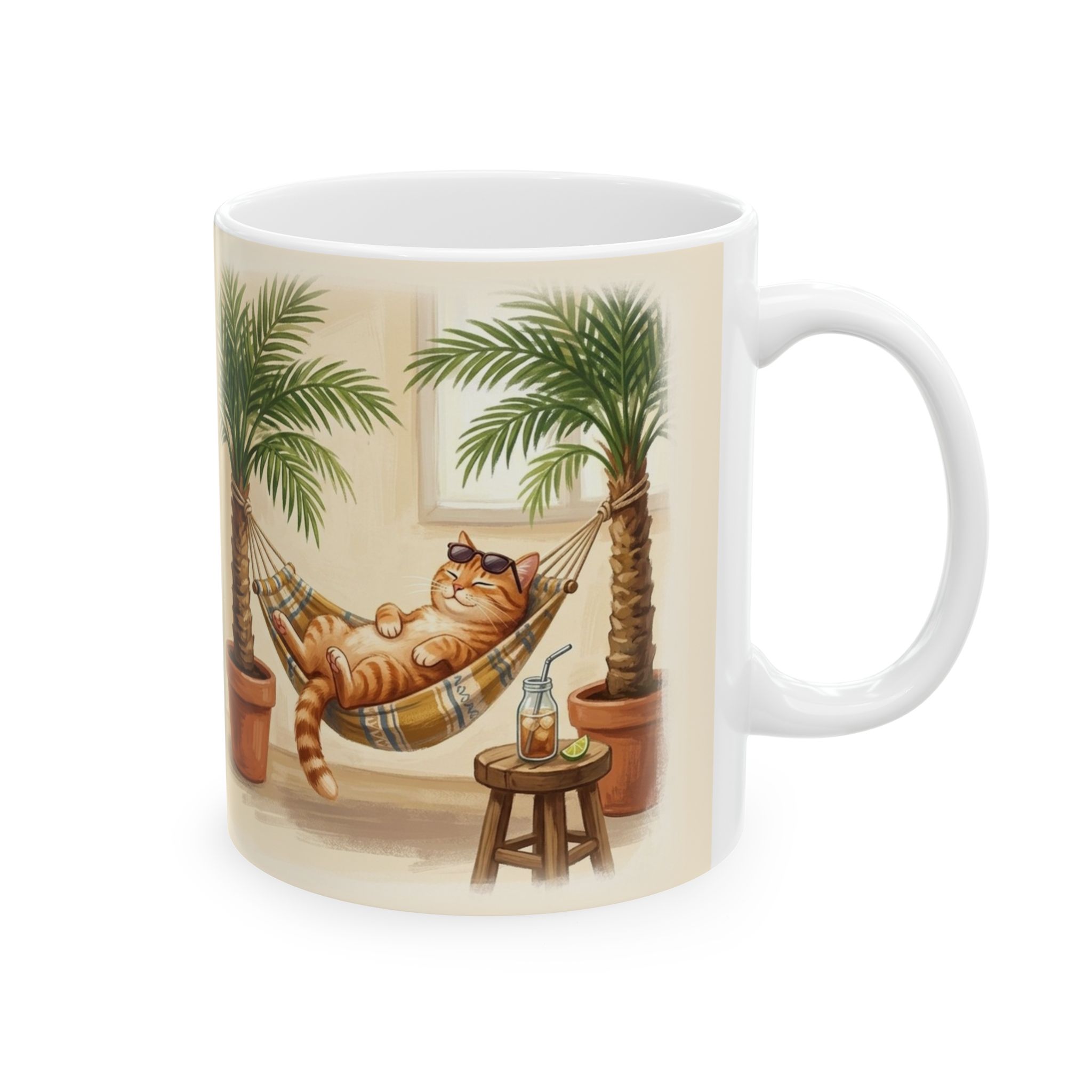 Funny Cat Mug, On a Break. Permanently Coffee Cup, Office Humor Cat Lover Mug - Image 4
