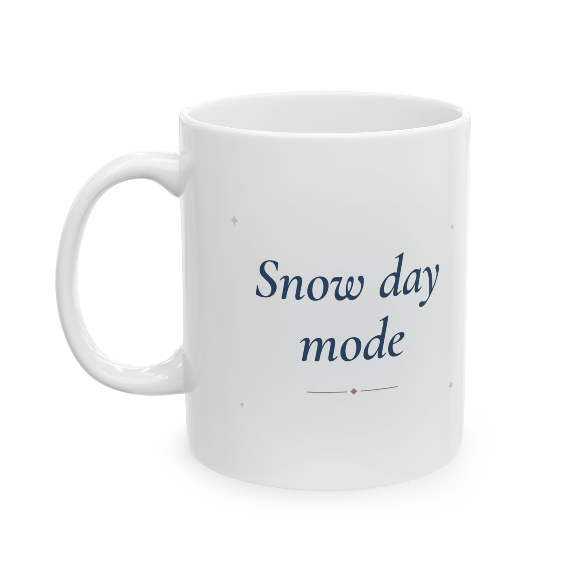 Snow Day Mug, Snow Day Mode, Cozy Corgi Winter Watercolor Coffee Mug - Image 3