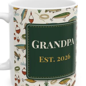 Personalized Grandpa Fishing Mug, 12 Grandkids Names, photo 4 of 5