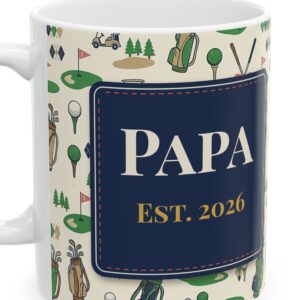 Personalized Papa Golf Mug, Grandkids Names, photo 4 of 5