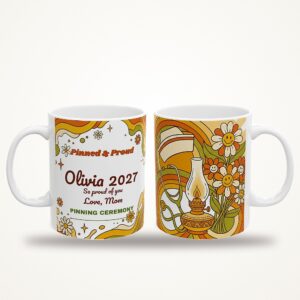 Personalized Nurse Pinning Ceremony Mug, Retro 70s Nursing Graduate Gift, photo 2 of 3