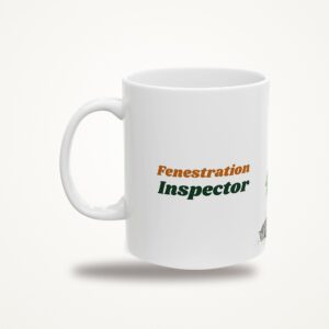 Fenestration Inspector Mug, Funny Monstera Cat Coffee Mug, Watercolor Cat and Plant Lover Gift