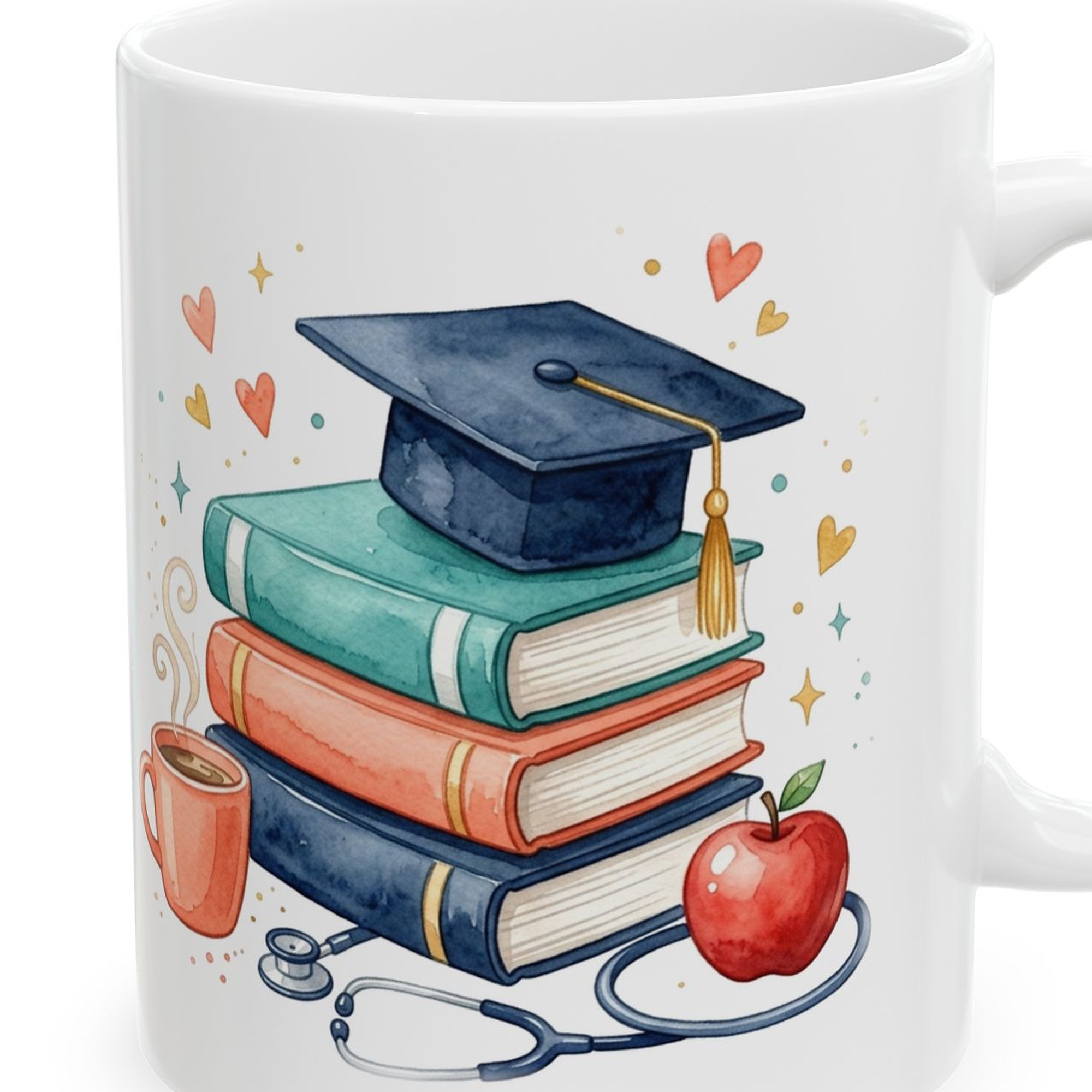 Nurse Educator Mug Personalized with Name, Funny Please Initial Here Here and Here, Nursing Instructor Gift Coffee Cup - Image 4