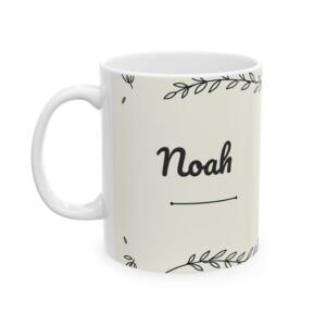 Custom Mug Minimal Line Art Personalized Name Coffee Cup