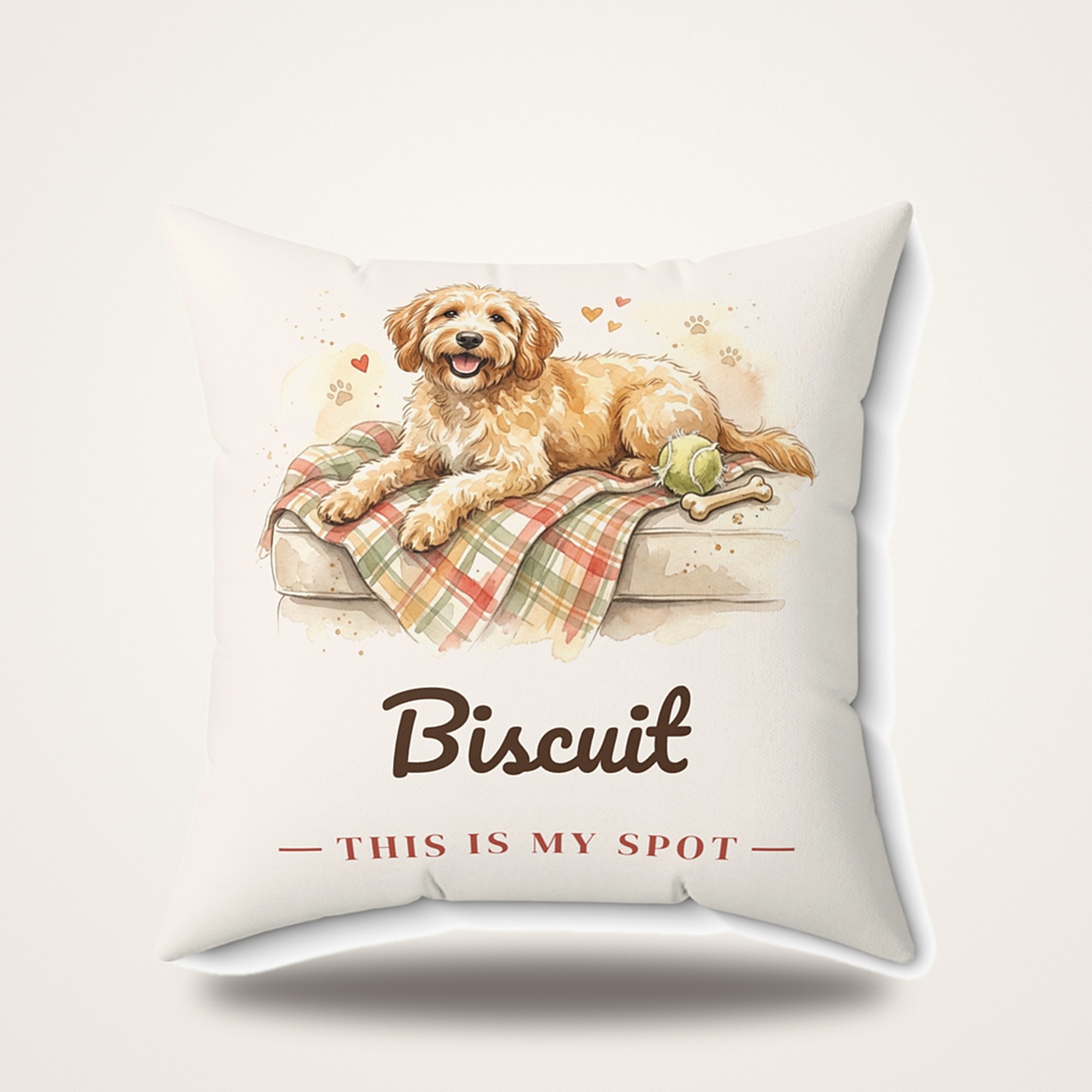 Personalized Dog Pillow with Name, This Is My Spot Dog Throw Pillow, Custom Dog Lover Gift, Dog Mom Home Decor - Image 5