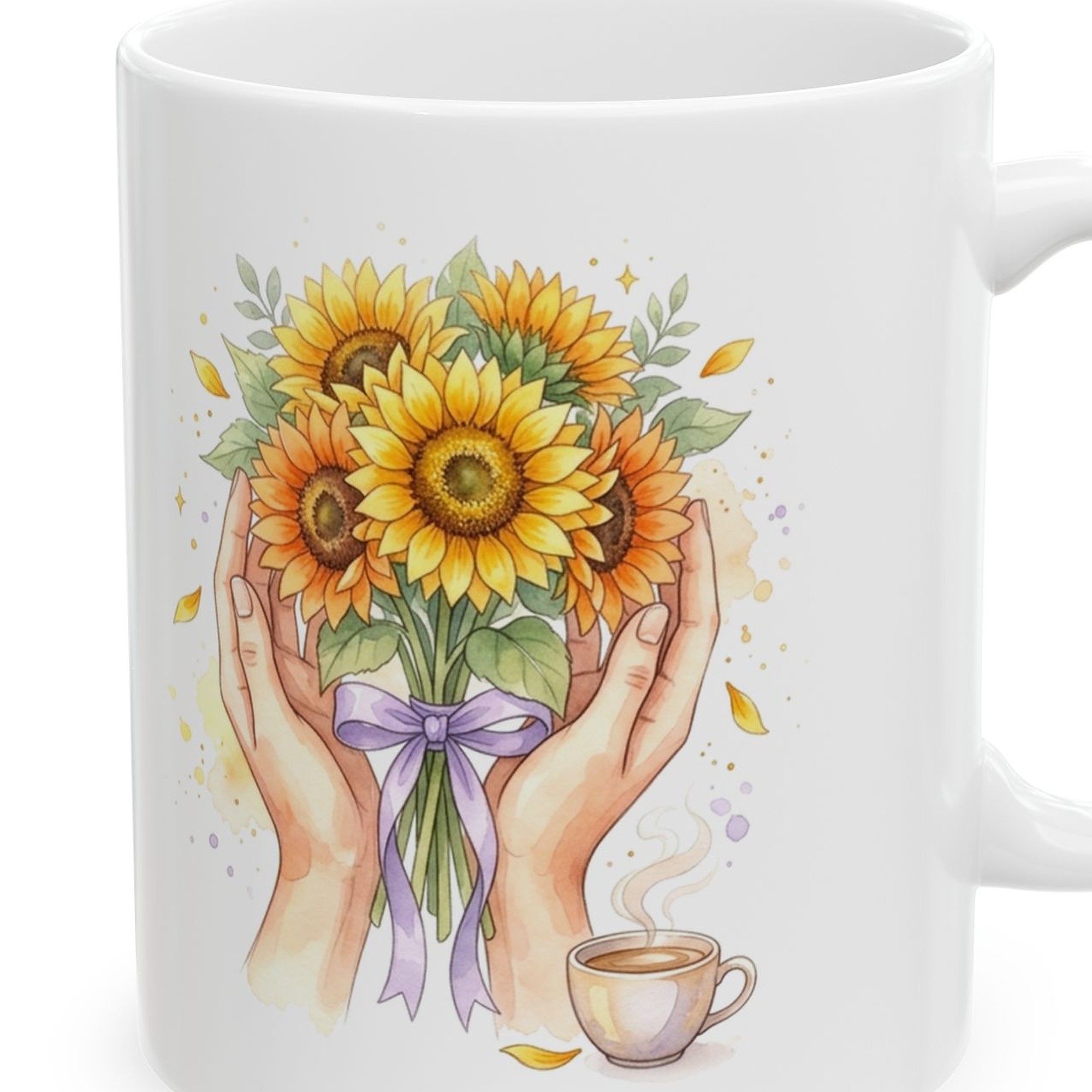 Oncology Nurse Mug Personalized with Name, Funny I Double-Check Everything Even My Coffee, Sunflower Nurse Gift Coffee Cup - Image 4