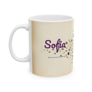 Custom Mug Stained Glass Style Personalized Name Coffee Cup