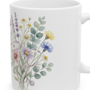 Personalized Nurse Bible Verse Mug, Psalm 147:3, photo 4 of 5