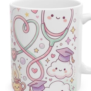 Personalized LPN Graduate Mug, Kawaii Nursing Graduation Gift, photo 4 of 5